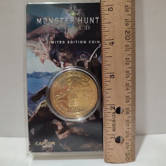 Monster Hunter World Anjanath Coin Official Capcom Limited Edition Collectible - Picture 3 of 4